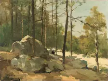 Wooded View near Barbizon, 1900. Creator: Jan Hendrik Weissenbruch