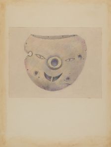 Wooden Mask, 1935/1942. Creator: Margaret Knapp