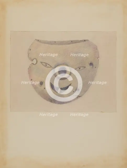 Wooden Mask, 1935/1942. Creator: Margaret Knapp.