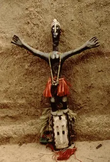 Wooden mask, Pays Dogon, Mali, 1990. Creator: Amanda Waite