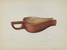 Wooden Meal Scoop, c. 1937. Creator: Gene Luedke