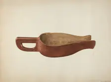Wooden Meal Scoop, c. 1941. Creator: Wilbur M Rice