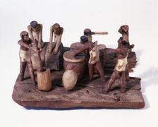 Wooden model representing a kitchen scene, from a funerary equipment (Asjut, 2000 B.C.)