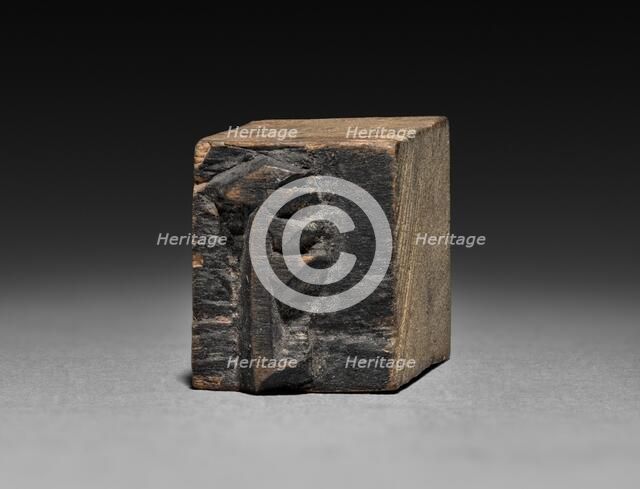 Wooden Moveable Type, probably 1800s. Creator: Unknown.