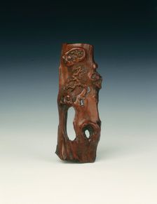 Wooden armrest, China, c1600-1650. Creator: Unknown
