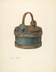 Wooden Bucket, c. 1939. Creator: Charles Garjian
