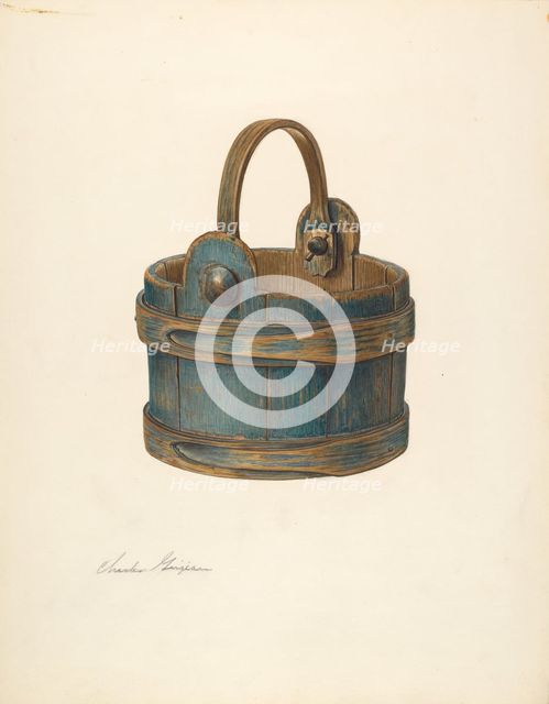 Wooden Bucket, c. 1939. Creator: Charles Garjian.