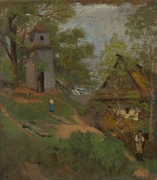 Wooden Belfry, 1873 - 1874. Creator: Ladislav Mednyanszky