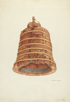 Wooden Bell, c. 1940. Creator: Edward Jewett