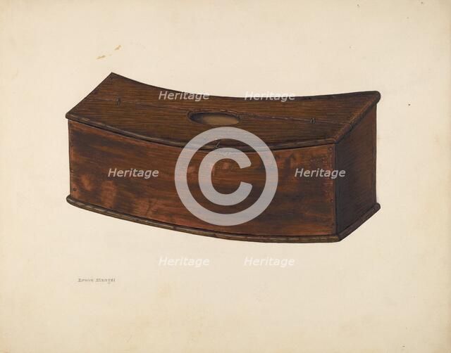 Wooden Cutlery Box, c. 1942. Creator: Erwin Stenzel.