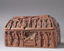 Wooden Casket: Scenes from the Life of Christ, c. 1050. Creator: Unknown