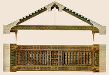 Wooden ceiling in the nave of Monreale Cathedral, Palermo, Sicily, Italy, (1928). Creator: Unknown