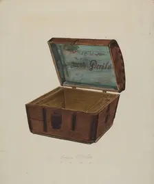 Wooden Chest, 1938. Creator: Eugene C. Miller