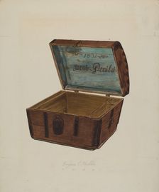 Wooden Chest, 1938. Creator: Eugene C. Miller