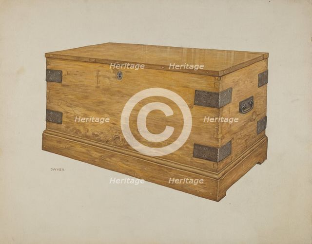 Wooden Chest, c. 1939. Creator: James Dwyer.