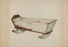 Wooden Cradle, c. 1938. Creator: Arthur Stewart