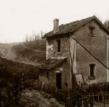 Wooden crosses, Tavannes Tunnel, Verdun, northern France, c1914-c1918