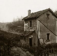 Wooden crosses, Tavannes Tunnel, Verdun, northern France, c1914-c1918