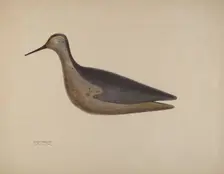 Wooden Decoy, c. 1937. Creator: Chris Makrenos