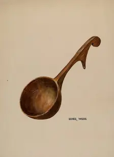 Wooden Dipper, 1935/1942. Creator: Elmer Weise
