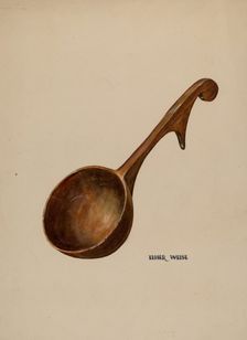 Wooden Dipper, 1935/1942. Creator: Elmer Weise