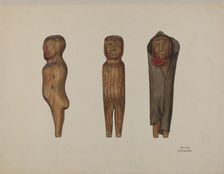 Wooden Doll, c. 1938. Creator: Beverly Chichester