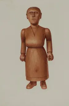 Wooden Doll, c. 1939. Creator: John Tarantino