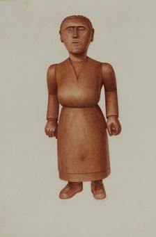 Wooden Doll, c. 1939. Creator: John Tarantino