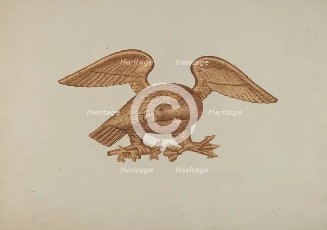Wooden Eagle, c. 1939. Creator: Henry Murphy.