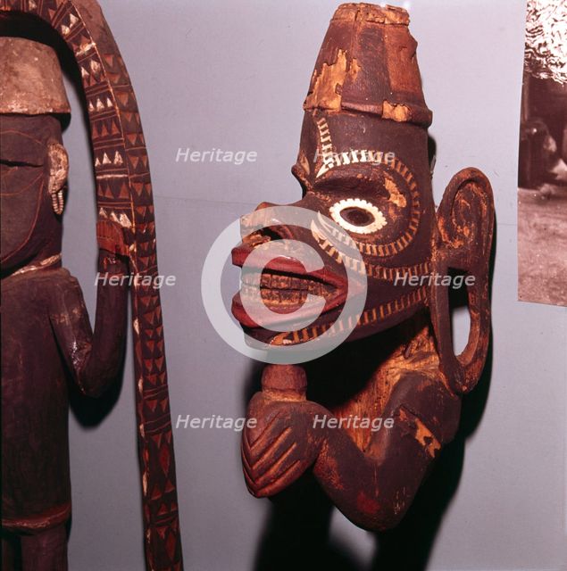 Wooden Figure from Bow of War Canoe to ward of evil spirits (Solomon Islands). Horniman Museum - New Artist: Unknown.