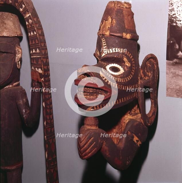 Wooden Figure from Bow of War Canoe to ward of evil spirits (Solomon Islands). Horniman Museum - New Artist: Unknown.