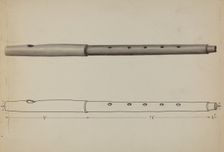 Wooden Fife, c. 1936. Creator: Edward L Loper