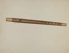 Wooden Fife, c. 1937. Creator: Margaret Stottlemeyer