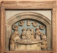 Wooden Frame from an Entombment Group, French, 16th century or later. Creator: Unknown