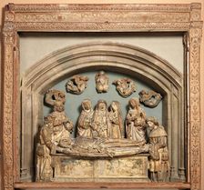 Wooden Frame from an Entombment Group, French, 16th century or later. Creator: Unknown