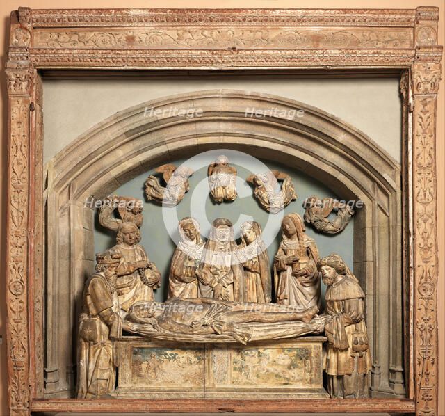 Wooden Frame from an Entombment Group, French, 16th century or later. Creator: Unknown.