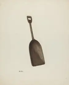 Wooden Grain Shovel, c. 1941. Creator: Pearl Davis