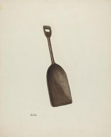 Wooden Grain Shovel, c. 1941. Creator: Pearl Davis