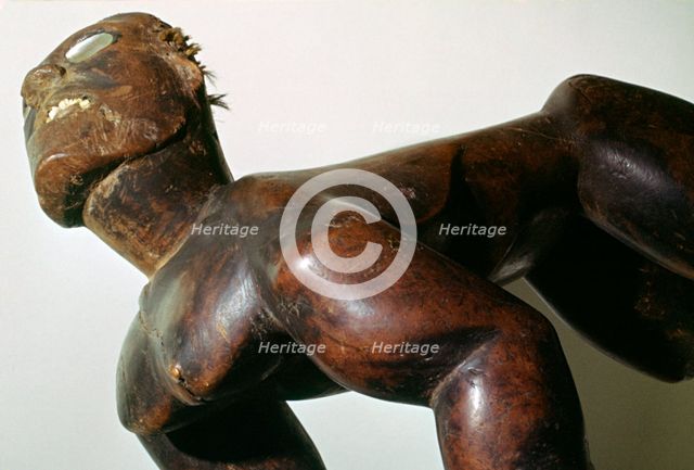 Wooden human form figure, Polynesian, (18th century?). Artist: Unknown