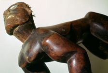 Wooden human form figure, Polynesian, (18th century?)