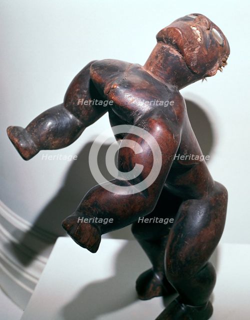 Wooden human form figure, Polynesian, (18th century?). Artist: Unknown
