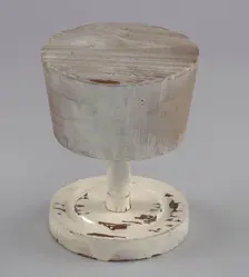 Wooden hat stand from Mae's Millinery Shop, 1941-1994. Creator: Unknown