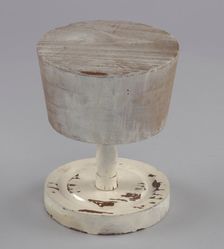 Wooden hat stand from Mae's Millinery Shop, 1941-1994. Creator: Unknown