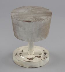 Wooden hat stand from Mae's Millinery Shop, 1941-1994. Creator: Unknown