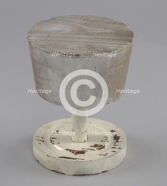 Wooden hat stand from Mae's Millinery Shop, 1941-1994. Creator: Unknown.