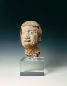 Wooden head of a lohan, Northern Song dynasty, China, 11th century. Creator: Unknown