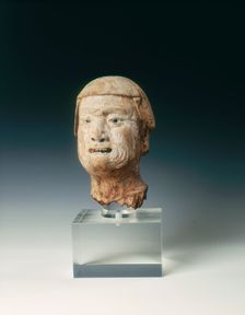 Wooden head of a lohan, Northern Song dynasty, China, 11th century. Creator: Unknown
