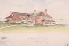 Wooden House near the Water (perhaps an early idea for Cliffs, Manchester, Mass..., ca. 1879. Creator: Arthur Little