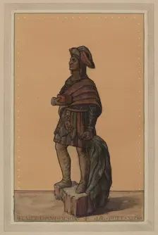 Wooden Indian, c. 1936. Creator: Elmer G Anderson