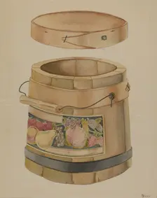 Wooden Jam Pail, c. 1936. Creator: Anthony Zuccarello
